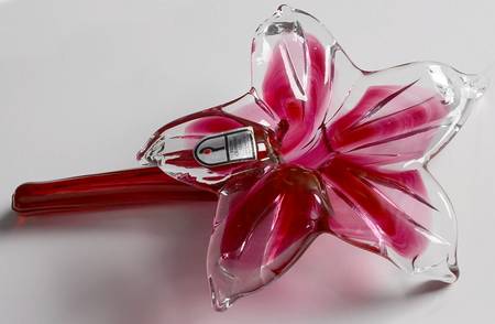 Cranberry 9" Blossom Vase