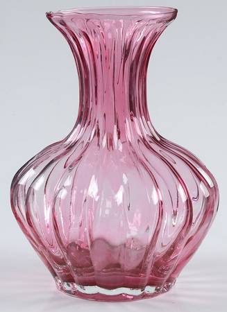 Cranberry 5" Flower Vase