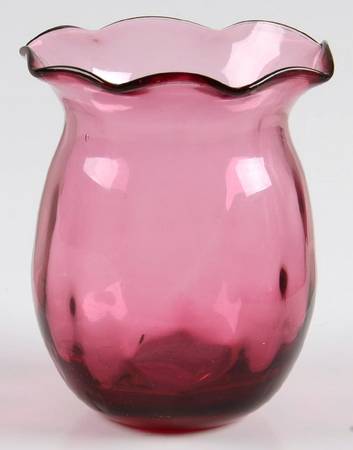 Cranberry 3" Bud Vase