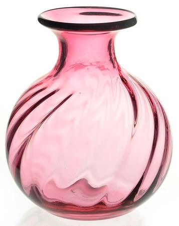 Cranberry 5" Flower Vase