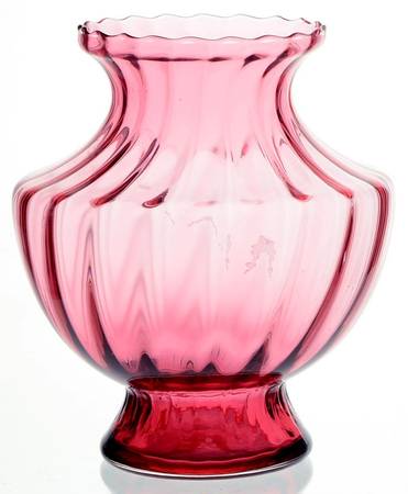 Cranberry 6" Flower Vase