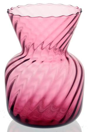 Cranberry 6" Sac Vase