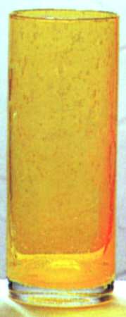 Bubble Glass Yellow Cooler
