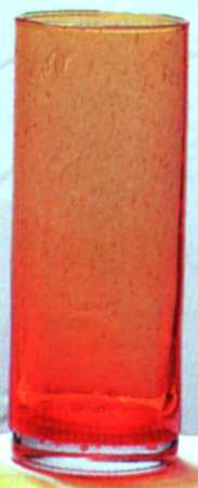 Bubble Glass Orange Cooler