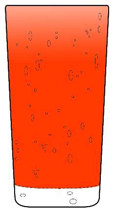 Bubble Glass Orange