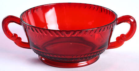 Wotta Ruby Footed Cream Soup Bowl Only