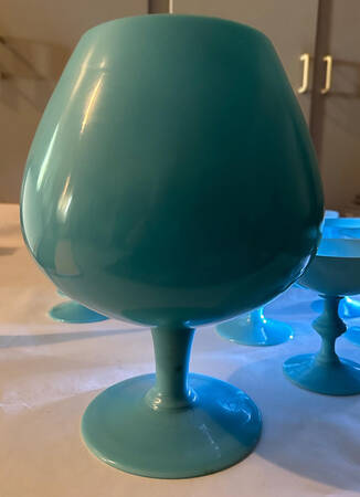 P1V4 (Turquoise) 9" Oversize Vase Brandy Shape