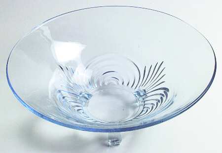 Largo Blue 12" 3-Toed Footed Bowl