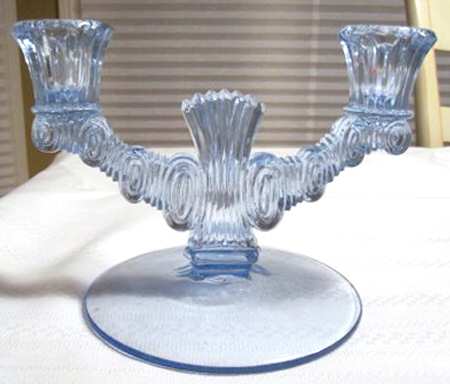 Largo Blue Double Light Candlestick