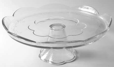 Blossom 12" Diameter Pedestal Cake Stand No Dome