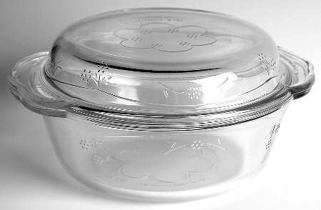 Blossom 1.5 Quart Round Pieplate Lid Casserole