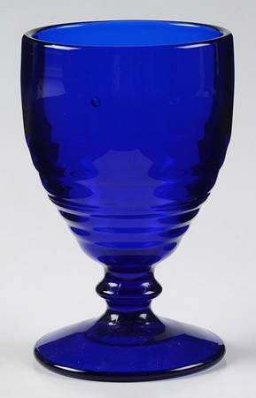 Penny Line Cobalt Blue Low Water Goblet