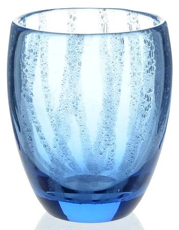 Bubbleglass Blue Double Old Fashioned