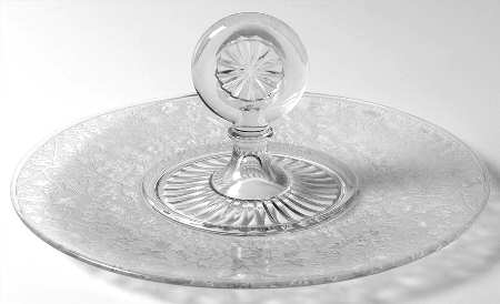 Spring Orchard Clear Center Handle Tray
