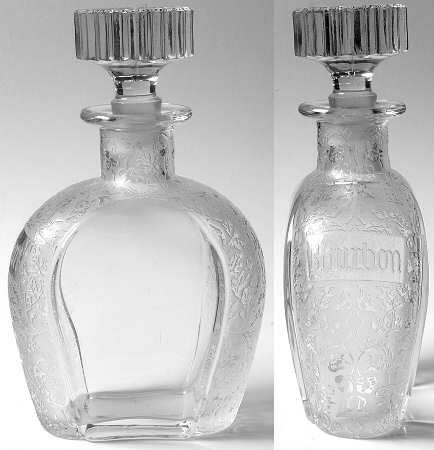 Spring Orchard Clear Bourbon Decanter & Stopper