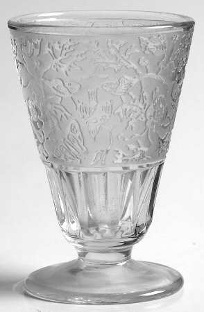 Spring Orchard Clear 3 Oz Footed Tumbler