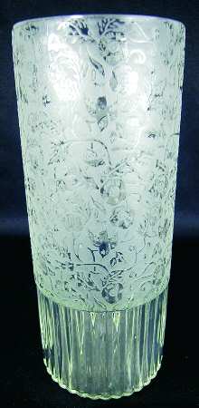 Spring Orchard Clear 9" Flower Vase