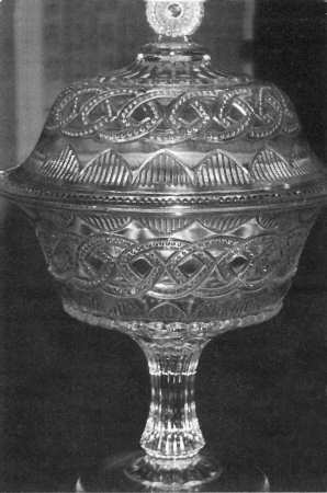 Chain and Shield Compote & Lid