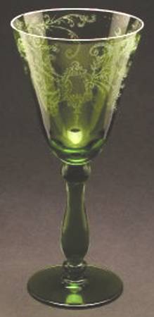 Ritz Paris Green Water Goblet