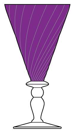 Palmyre Amethyst Tall Water Goblet
