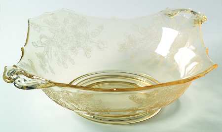 Ardith Yellow 12" Handled Bowl