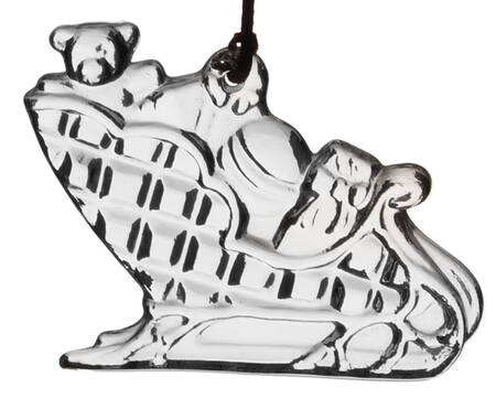 Princess House Christmas Ornament Sleigh - Boxed