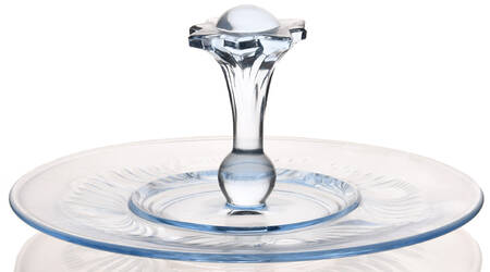 Maya Blue Center Handle Tray