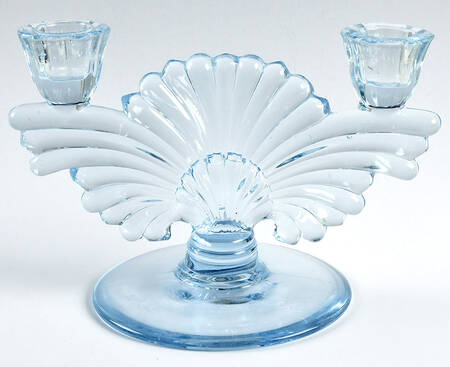Maya Blue Double Light Candlestick
