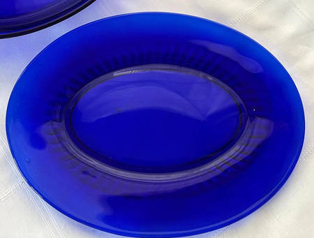 Glades Cobalt 11" Oval Platter