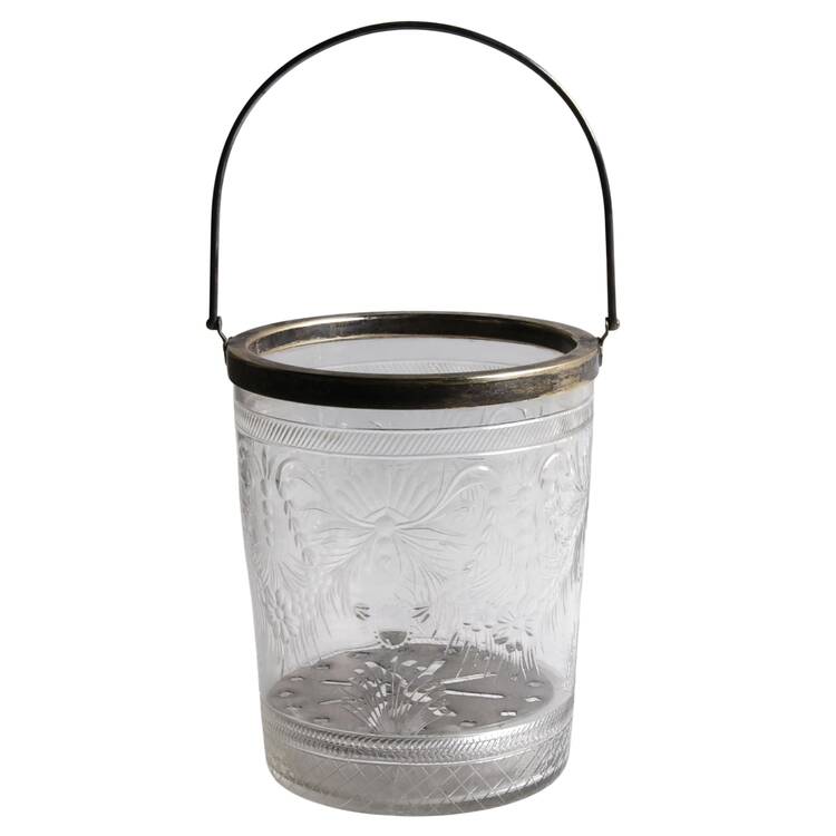 Buckingham Handled Ice Bucket (Metal Rim & Handle)