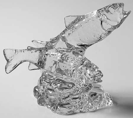Animals & Figurines Clear Fish Pair