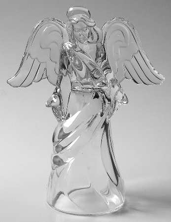 Animals & Figurines Candleholder-Angel-Clear