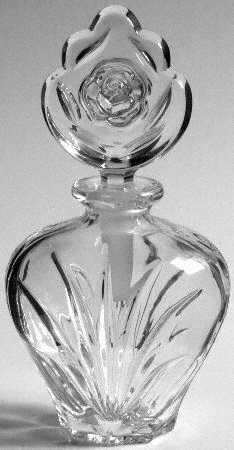 American Rose Round Perfume Bottle & Stopper