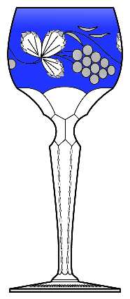 PAS2 Cobalt Blue Hock Wine