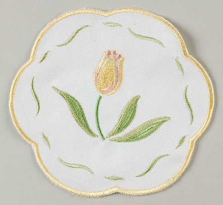 Cottage Tulip Cloth Coaster