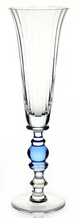 Medicis Medium Blue Fluted Champagne