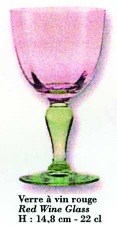 Isabelle Pink and Green Red Wine