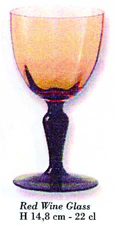 Isabelle Amber and Green (Dark) Red Wine