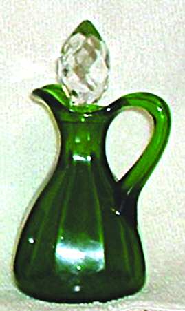Estelle Emerald Green Oil Cruet & Stopper