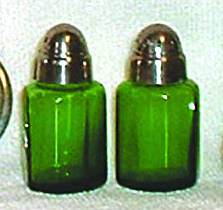 Estelle Emerald Green Salt and Pepper Set