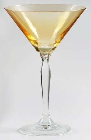 P1C1 Amber Martini Glass