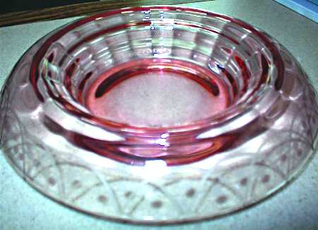 Marie Pink 12" Rolled Edge Bowl