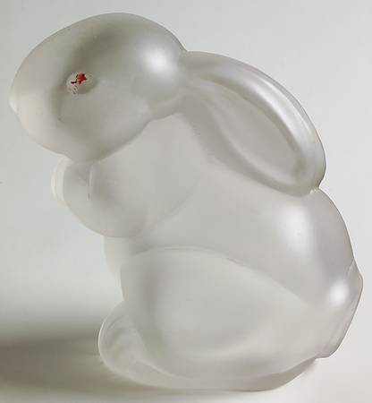Animals & Figurines "Alfie" Bunny Cotton Dispenser with Ears Down