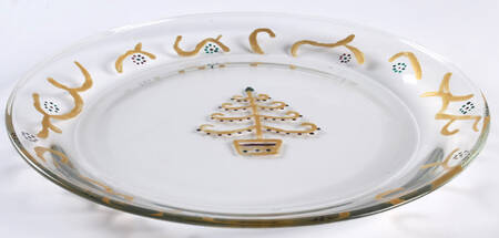 Holiday Gold Dinner Plate