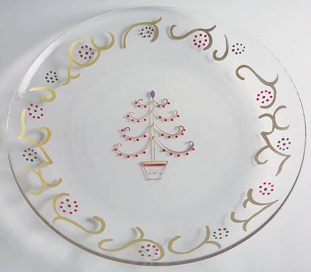 Holiday Gold 12" Round Platter