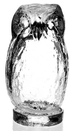 Pilgrim Glass Animals Owl Paperweight