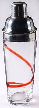 Swirline Red Cocktail Shaker & Lid