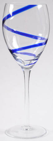Swirline Cobalt Wine Glass