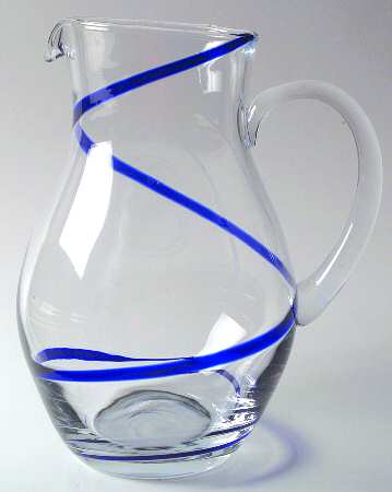 Swirline Cobalt 94 Oz Pitcher by Pier 1