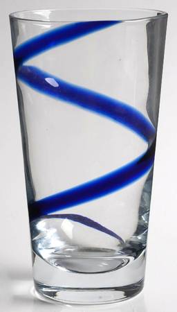 Swirline Cobalt Highball Glass